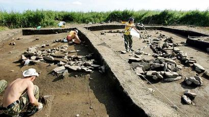 [사진] 러시아의 발해 유적 온돌 터