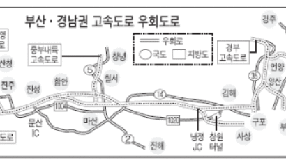 귀성길 우회도로 이용하세요