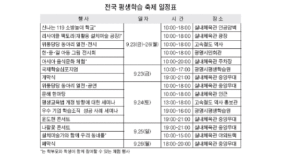 광명서 '평생학습' 축제 열려