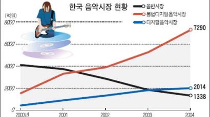 [깊이보기:2000년 이후 한국 음악시장] 음반 판매는 3분의 1… 디지털은 5배 "폭증"