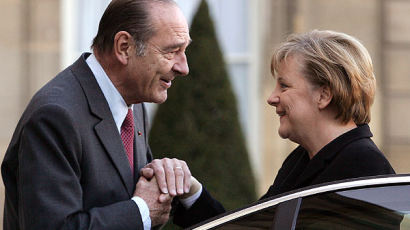[사진] 프랑스 대통령과 독일 총리