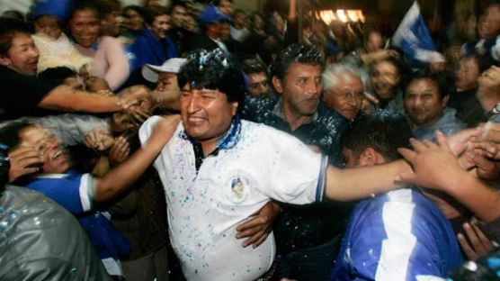[사진] 볼리비아 대선, 좌파 후보 당선