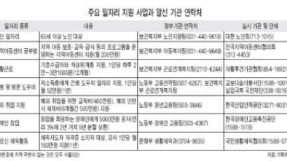 "청년·고령자·저소득층에 일자리 52만7000개 제공"