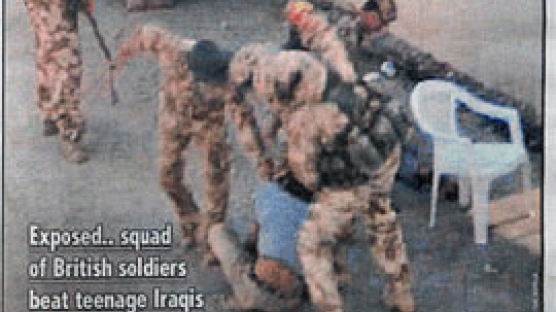 영국군, 이라크 청소년 구타 파문