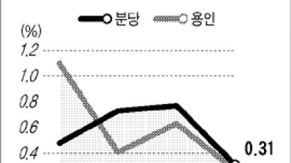 [매매시황] '거품 논란' 분당·용인 오름세 주춤