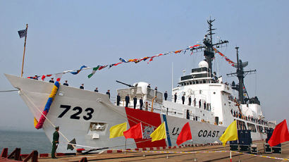 [사진] 미국 해안경비대 첫 중국 방문