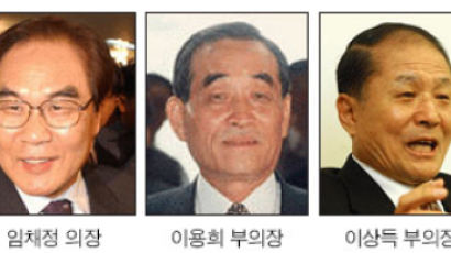 국회의장 임채정 의원 부의장 이용희·이상득 의원