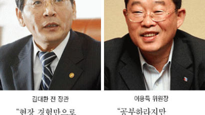 김대환 전 노동장관 - 이용득 한국노총 위원장 충돌