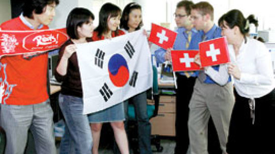 스위스계 기업의 한국직원·스위스직원