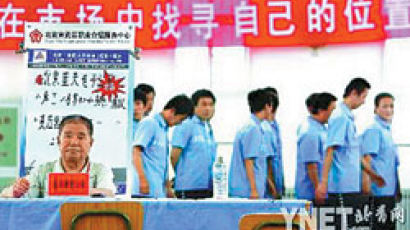 중국 교도소서 채용 면접