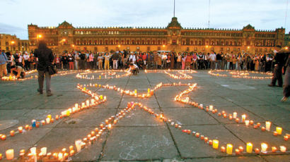 [사진] 멕시코 대선 재검표 촛불시위