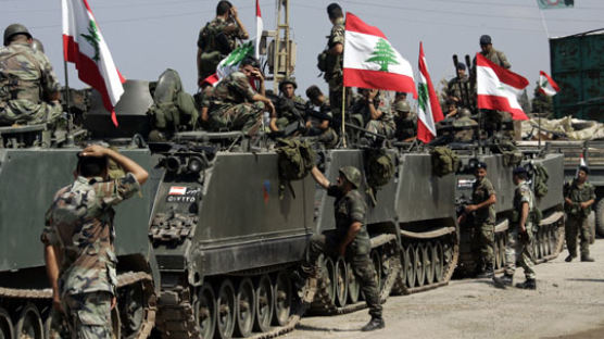 [사진] 레바논 정부군 이스라엘 국경 배치