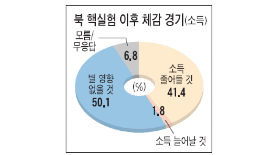 [풍향계] "북핵 여파 소득 줄어들 것" 41%