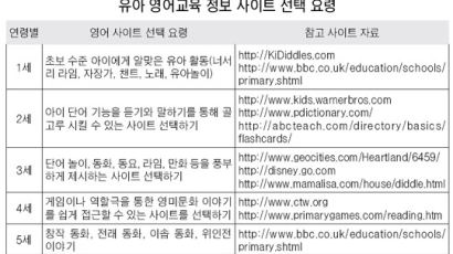 [유아영어학습길라잡이] ⑧ 아이와 함께 인터넷으로 영어 배우기