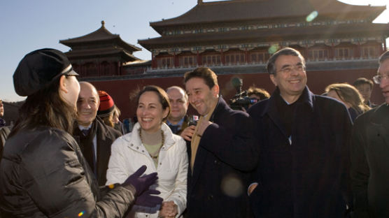 [사진] 중국 간 프랑스 사회당 대선 후보
