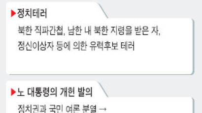 "올 대선 돌발 변수는 개헌·병역·정치테러"