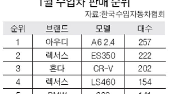 1월 수입차 판매 사상 최대