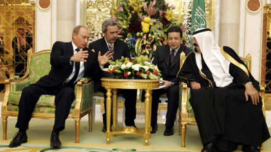 [사진] 푸틴, 사우디 방문