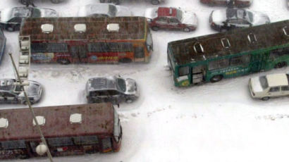 [사진] 중국 최악의 눈폭풍