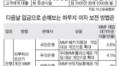 '하루 빈틈' 메우는 MMF