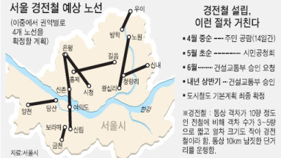 서울에 경전철 11개 노선 만든다