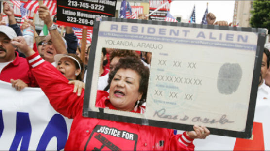 [사진] 미 이민정책 개혁 시위