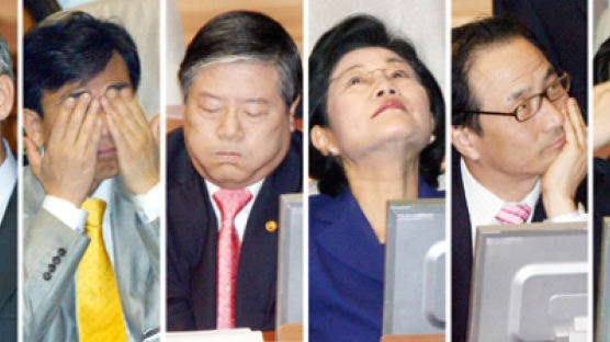 [사진] 6인 6색 - 국회 출석 장관들