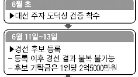 한나라 내달 13일 지나면 '경선 불퇴'