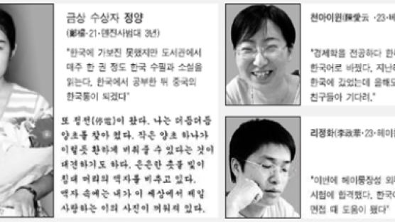 중국 대학생 50명 첫 '한국어 백일장'