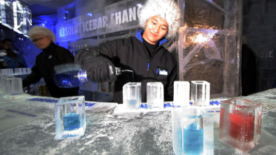 [사진] 상하이 '얼음 술집'