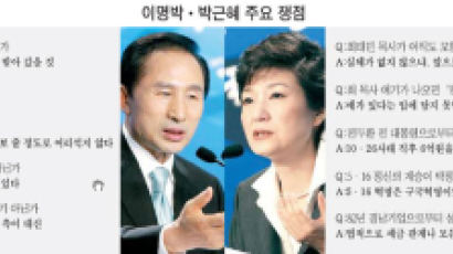 한나라 검증 청문회 … 이명박·박근혜 의혹 부인