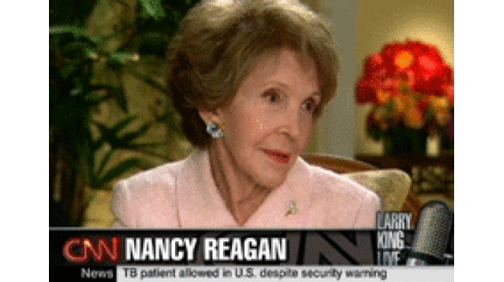 CNN LARRY KING LIVE - [Nancy Reagan]