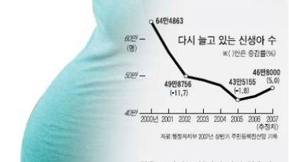 올 상반기 신생아 작년보다 5.1% 늘어 '쌍춘년 효과'인가