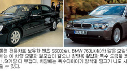 노 대통령 방북 전용차 관심 '벤츠냐 BMW냐'