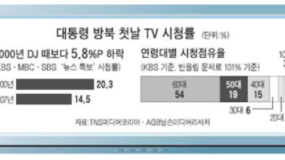2007 남북 정상회담 TV시청률 14.5% … 20, 30대 외면