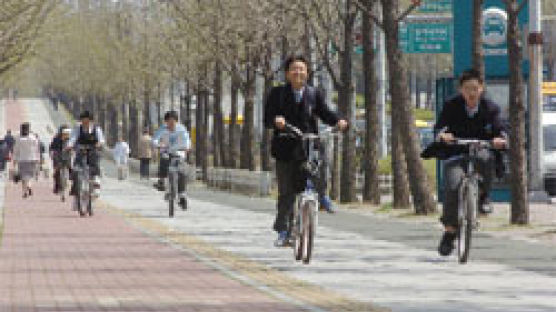 송파, 자전거 길 95㎞ '조용한 교통 혁명'