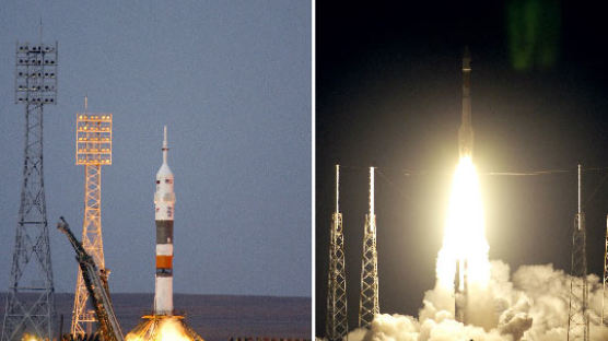[사진] 러시아·미국 "우주로 우주로"