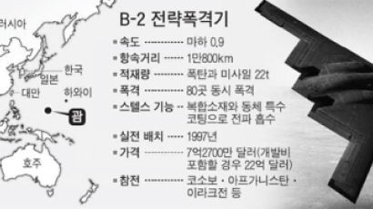 미국, B-2기 4대 괌 배치