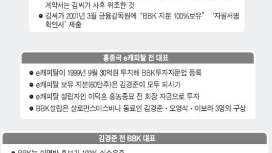 'BBK 동업자' 김경준·홍종국 주장 180도 달라