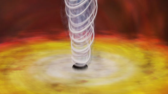 빛의 속도로 회전하는 ‘수퍼 블랙홀’