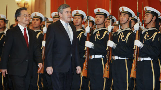 [사진] 중국 찾은 영 브라운 총리