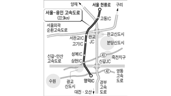 [브리핑] 서울~용인고속도 내년 개통