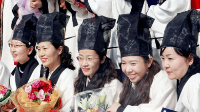 [사진] 전통의상 입고 졸업식