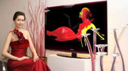 삼성 LCD-TV 빨간색 보르도 '크리스털 로즈' 출시