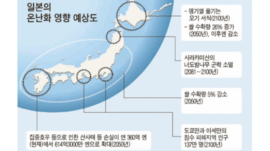 2100년 일본 … 해수면 38cm 높아져 137만 명 침수 피해