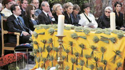 [사진] 디자이너 이브 생 로랑 장례식