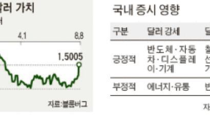 ‘강 달러’로 유턴, 수출주 웃을까