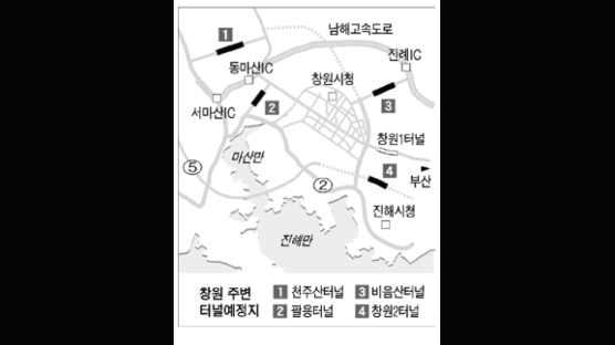 ‘4개 터널 뚫어 광역교통망’추진 논란