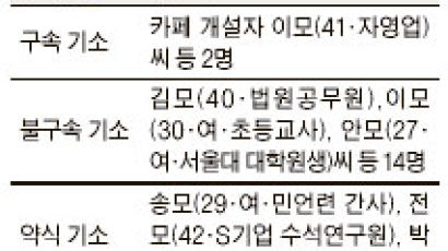 ‘신문광고 협박’ 네티즌 24명 기소