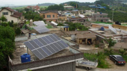 창원시 태양광주택 시범마을 주남저수지 인근 80가구 준공